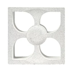 CLAUSTRAS BETON - modèle Fleur - Dimensions L 25 x l 25 x Ep. 7.8cm - ( lot de 90 pièces)