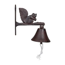 Cloche de jardin écureuil en fonte