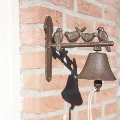 Cloche de jardin en fonte 4 oiseaux