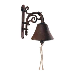 Cloche de jardin fleurs en fonte