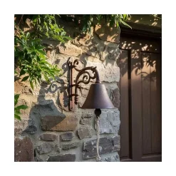 Cloche de jardin fleurs en fonte
