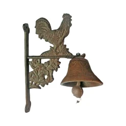 Cloche murale en fonte coq Type: Cloche & heurtoir