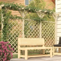 Clôture à treillis de jardin avec pergola 300x50x200 cm Pin vidaXL
