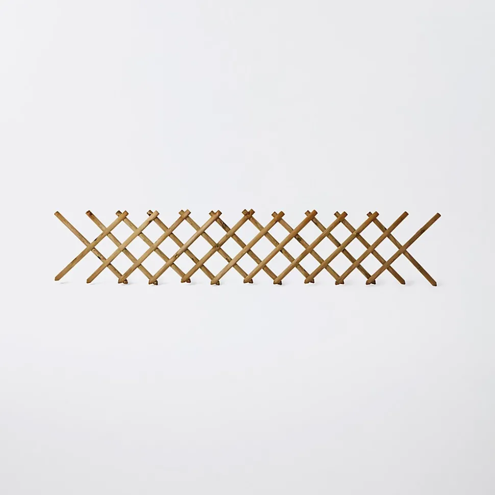 Clôture bois croisillons Blooma Ibar vert 250 x h.80 cm