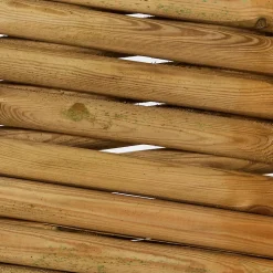 Clôture bois croisillons Blooma Ibar vert 250 x h.80 cm