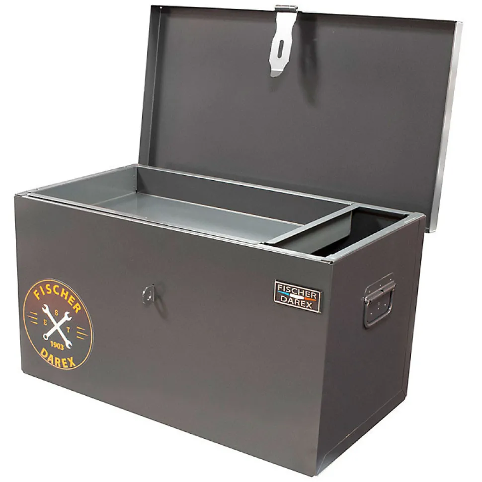 Coffre de chantier acier 85 x 35 x 35 cm - Fischer Darex