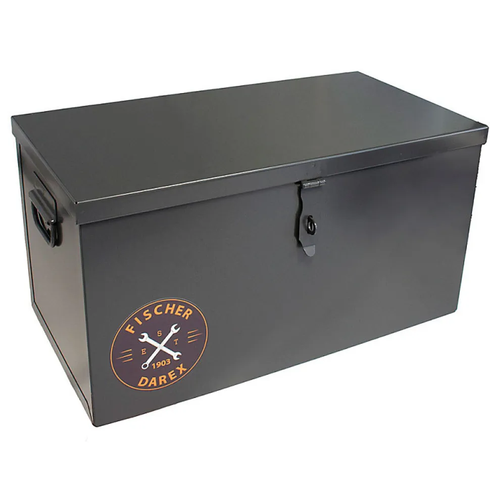Coffre de chantier acier 85 x 35 x 35 cm - Fischer Darex