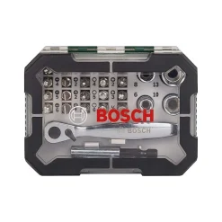 Coffret 26 pièces Bosch 2607017322 Embouts de vissage + Clé à Cliquet