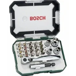 Coffret 26 pièces Bosch 2607017322 Embouts de vissage + Clé à Cliquet