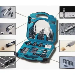 Coffret accessoires MAKITA 71 pièces D-47145 pour perçage et vissage, rangement organisé