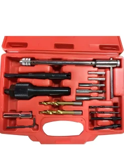 Coffret Extracteur de Bougie Préchauffage Cassée Allumage Outil Réparation Filetage