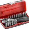 Coffret porte-embout à cliquet 1/4" + 22 pièces Facom R.PE360