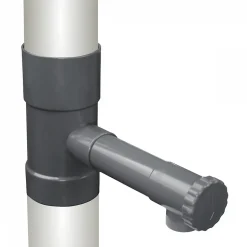 Collecteur, récupérateur d'eau de pluie pour gouttière - Diamètre 8 cm - Linxor