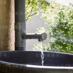 Collecteur, récupérateur d'eau de pluie pour gouttière - Diamètre 8 cm - Linxor