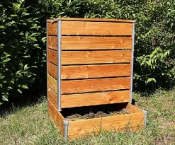 Composteur Design en bois 80 x 98 cm 356L