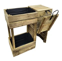 Composteur Essencia 2 bacs bois 70L Jardipolys