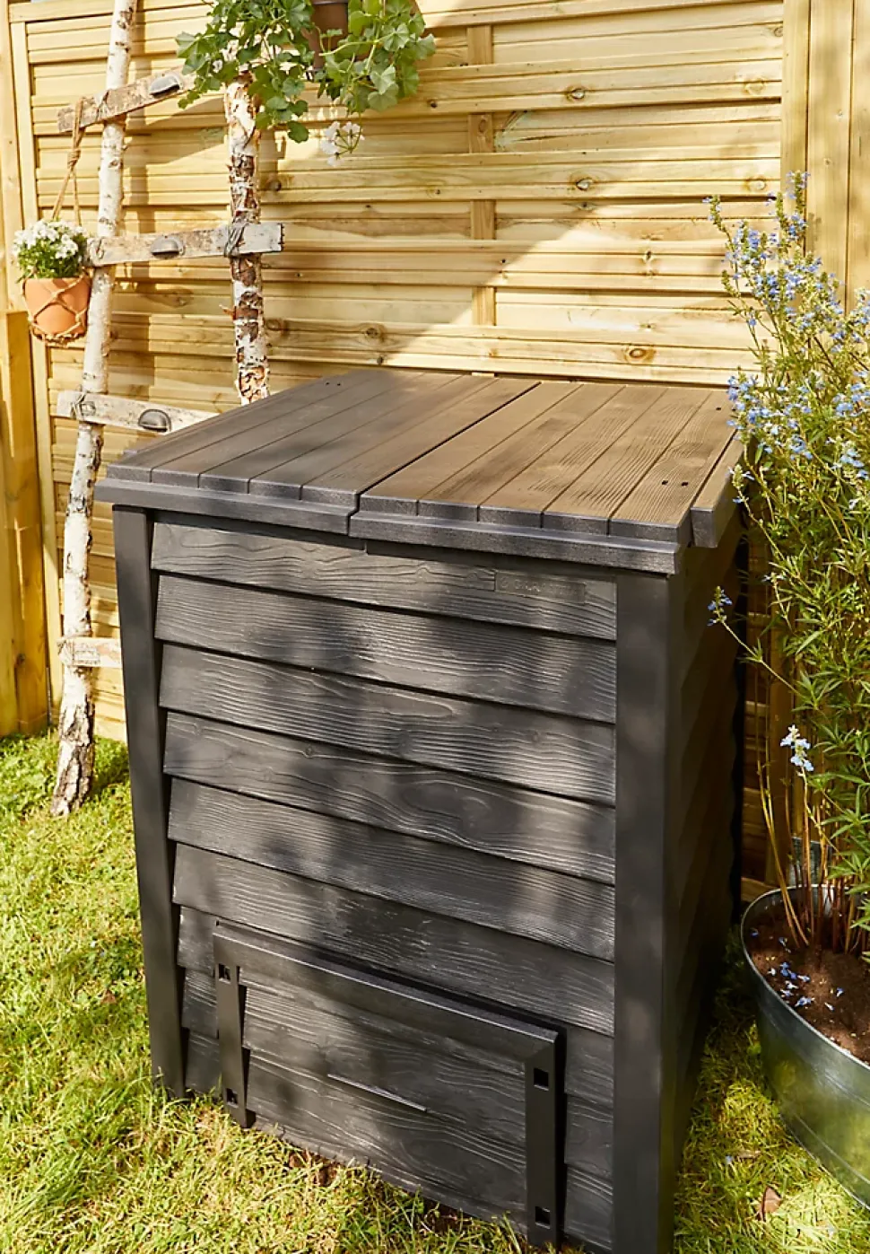 Composteur Garantia Thermo-Wood brun 600L