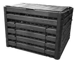 Composteur plastique effet bois 400 L Verve