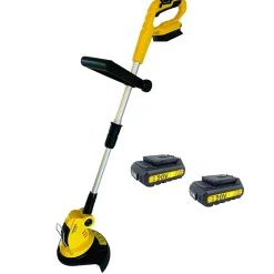 Coupe Bordure à batterie NEMURA 20V + 2 Batteries 2Ah + Chargeur rapide