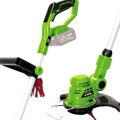 Coupe Bordure sans fil 20V + Batterie lithium 2AH + Chargeur + Jeu de 20 lames coupantes VITO EGO LI