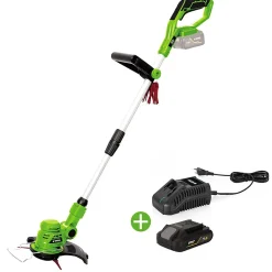 Coupe Bordure sans fil 20V + Batterie lithium 2AH + Chargeur + Jeu de 20 lames coupantes VITO EGO LI