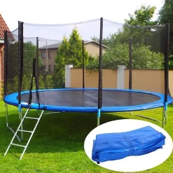 Coussin de protection pour trampoline - Viking Choice - 305 cm - Bleu - PVC - 10cm
