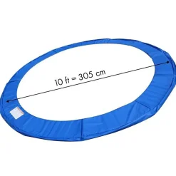 Coussin de protection pour trampoline - Viking Choice - 305 cm - Bleu - PVC - 10cm