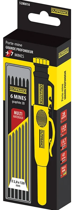 Crayon porte-mine Outifrance Ø2,8 mm