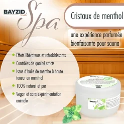 Cristaux De Menthol Bayzid Spa Pour Sauna En Sceaux De 100 Gx 2