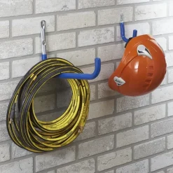 Crochet de rangement tube Mottez L. 16 cm acier gainé