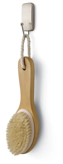 Crochet de salle de bain à coller chromé Command