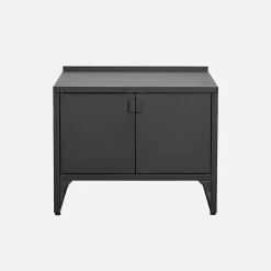 Cuisine extérieure acier 2 portes L80cm noir - Kea