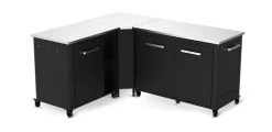 Cuisine extérieure modules 120 cm + 90 cm avec angle Cozze