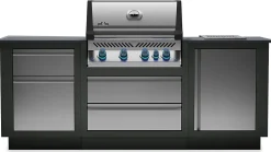 Cuisine extérieure Napoléon Oasis Compact avec barbecue Prestige 500 et 1 brûleur Sizzle Zone