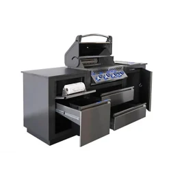 Cuisine extérieure Napoléon Oasis Compact avec barbecue Prestige 500 et 1 brûleur Sizzle Zone