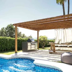 Cuisine extérieure Napoléon Oasis Compact avec barbecue Prestige 500 et 1 brûleur Sizzle Zone