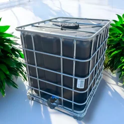 Cuve Citerne Récupérateur Eau de Pluie 1000L IBC Palette Métallique Haute Qualité Stockage