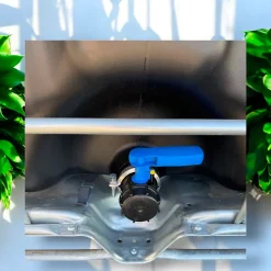 Cuve Citerne Récupérateur Eau de Pluie 1000L IBC Palette Métallique Haute Qualité Stockage