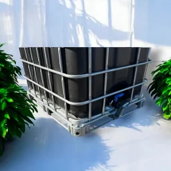Cuve Citerne Récupérateur Eau de Pluie 1000L IBC Palette Métallique Haute Qualité Stockage