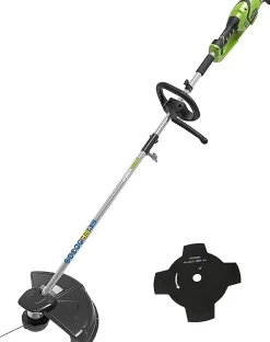 Débroussailleuse à Fil Électrique 230V, Moteur Électrique 40cm Largeur de Coupe 2mm Fil