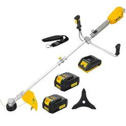 Débroussailleuse sur batterie NEMURA 40V - L: 43cm + Fil + Lame + 2 Batteries 4Ah + Chargeur Rapide