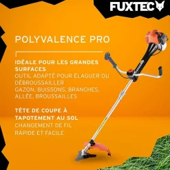 Débroussailleuse thermique professionnelle - FUXTEC FX-PS162 - 62cm3 3,5CV anti vibration