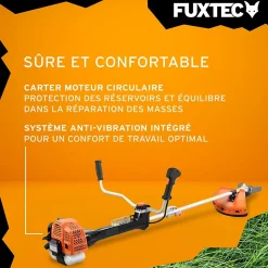 Débroussailleuse thermique professionnelle - FUXTEC FX-PS162 - 62cm3 3,5CV anti vibration
