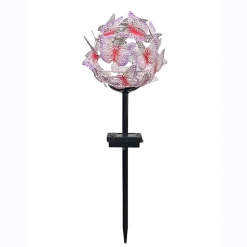 Décoration lumineuse solaire Métal : Nuée de Papillons