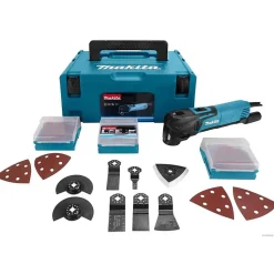 Découpeur-ponceur multifonction 320W en coffret MAKPAC 2 + accessoires - MAKITA - TM3010CX3J