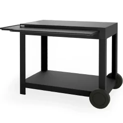 Desserte Exclusive Ingénieuse acier noire 122 x 89 x 75 cm Le Marquier