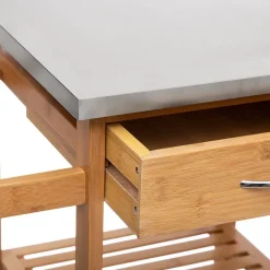 Desserte grand modèle tiroirs/paniers Bambou - 5Five