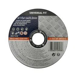 Disque de coupe métal 115x1,6x22,2 mm Universel fit