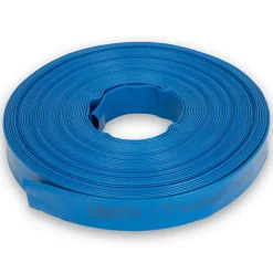 EBERTH 1" Tuyau d'arrosage Tuyau Plat Pour Pompe, Longueur 30m, 1 Pouce, Diamètre 25mm, Flexible, PVC Résistant