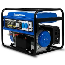 EBERTH 5500 Watt Groupe electrogene Generateur electrique portable moteur à essence 13 CV, 4 temps, 2x 230V, 1x 12V, monophasé